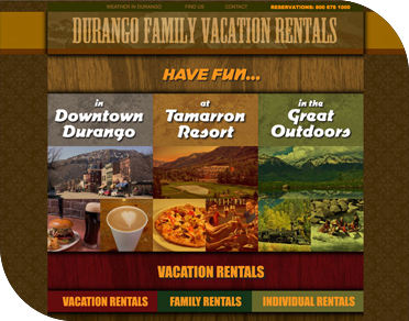 Durango Family Vacation Rentals - Digital Branding