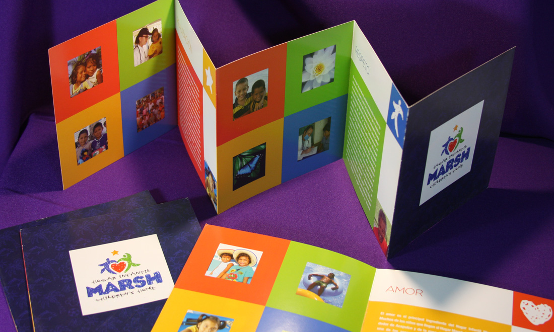 Marsh Children's Home Brochure - branded print design