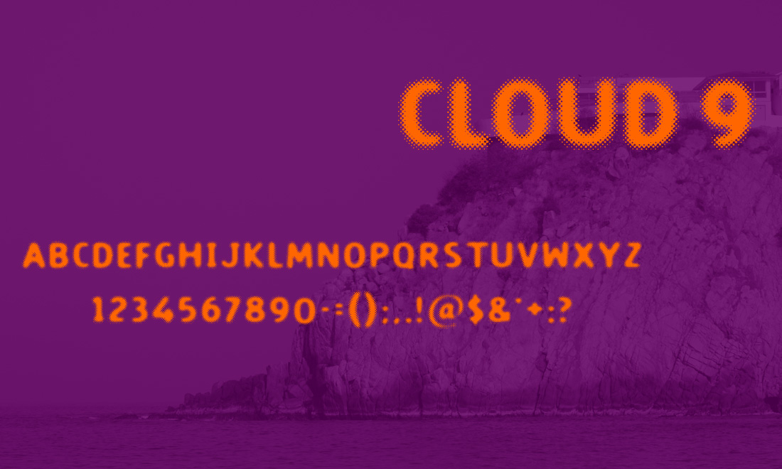 Cloud 9™ - Branded Typography Font Design