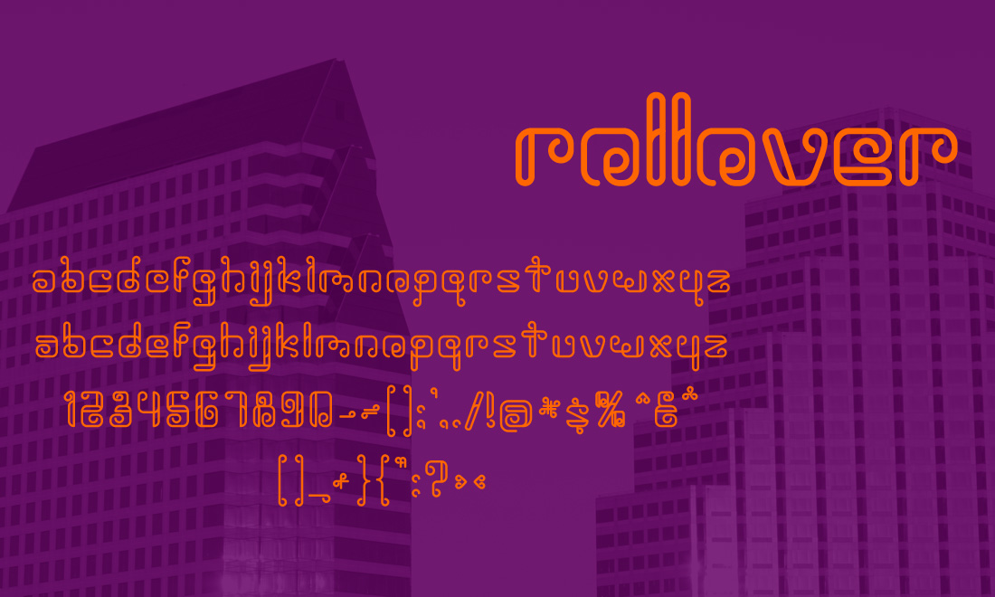 Rollover™ - Branded Typography Font Design