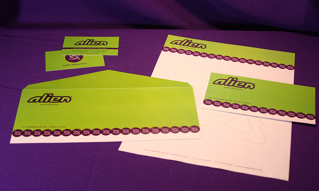Alien Records - brand identity system design