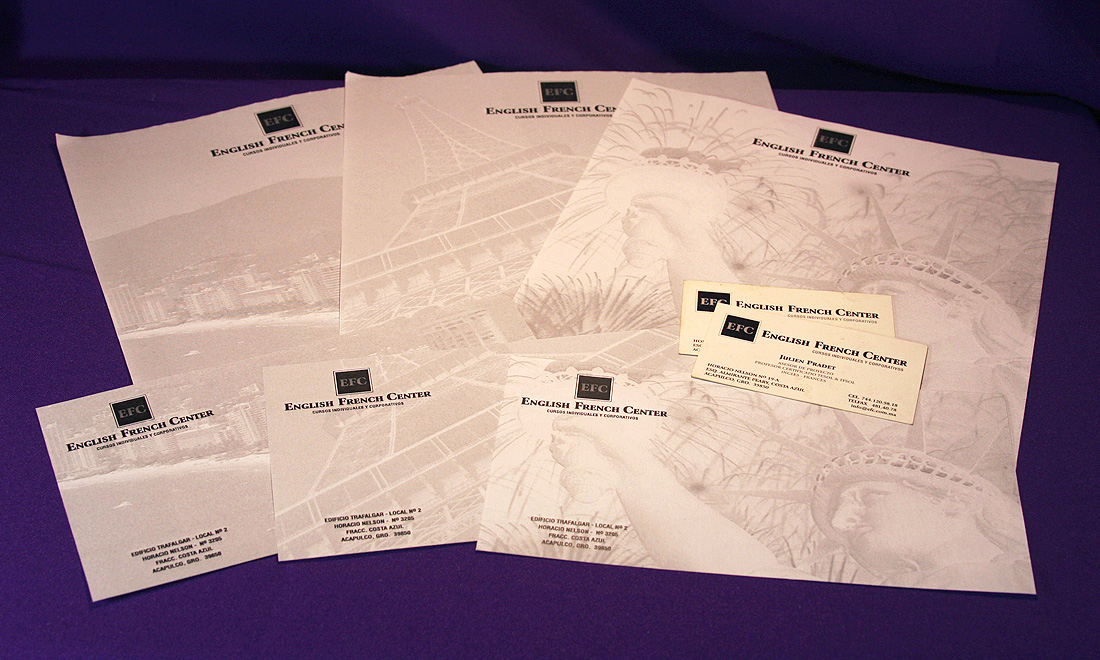 English French Center - brand identity system design