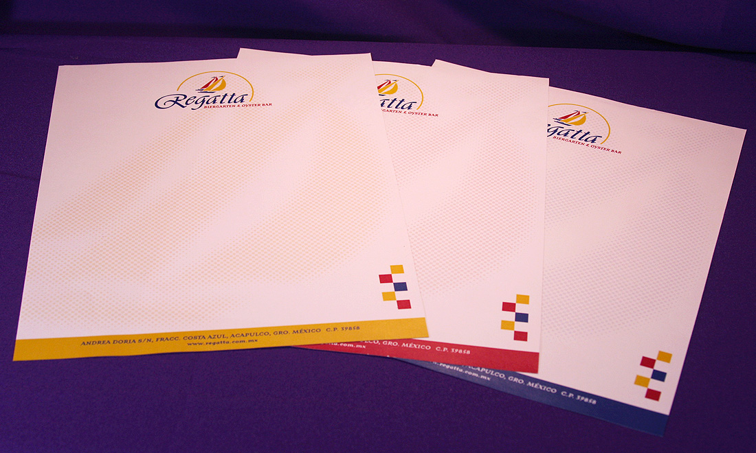 Regatta Letterhead - brand identity system design