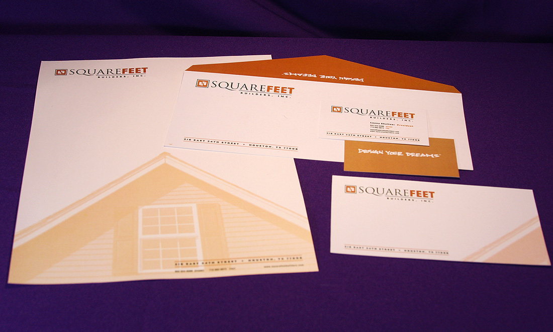 Square Feet Builders - brand identity system design