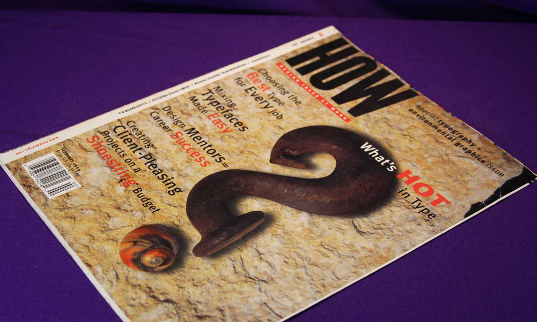 HOW Magazine Cover Design - branded print design