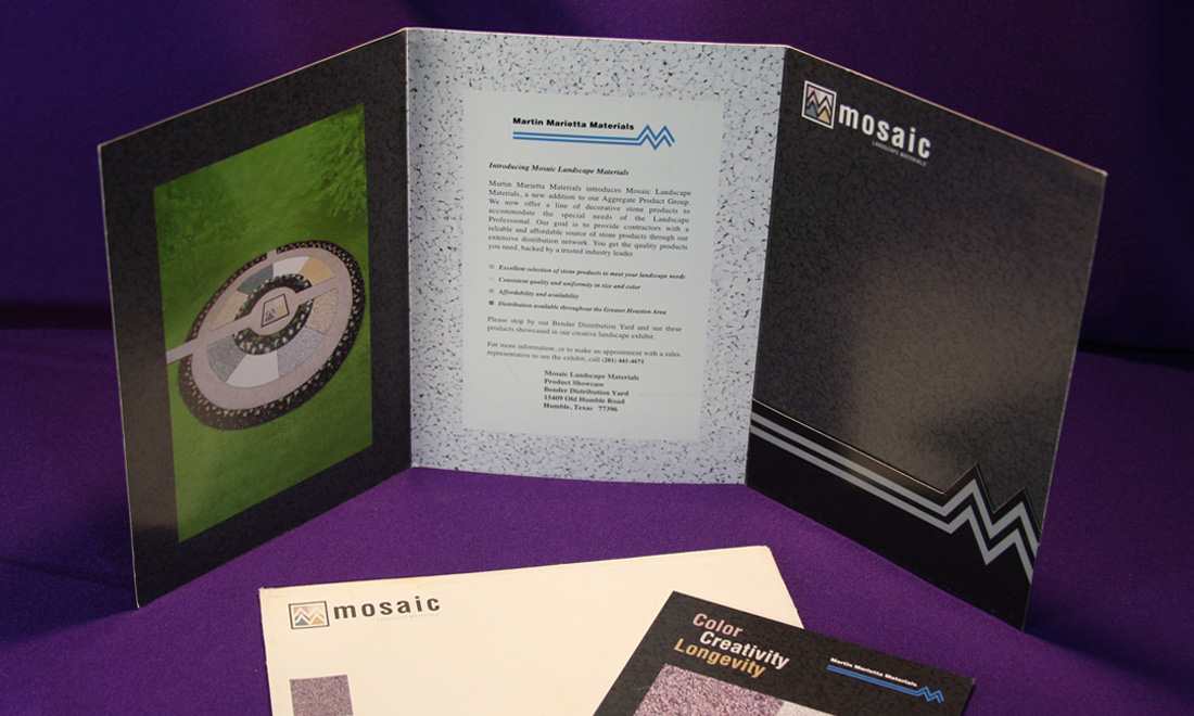 Mosaic™ Landscape Materials Brochure - branded print design